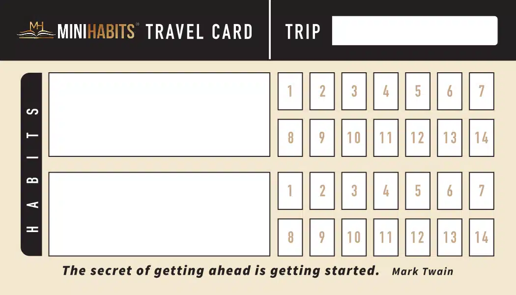 Mini Tracker Card for Travel (Pack of 10)