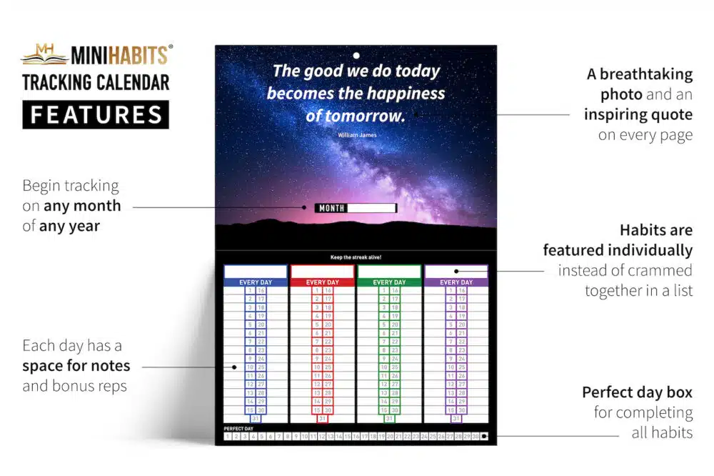 Mini Habits Tracking Calendar (New!)